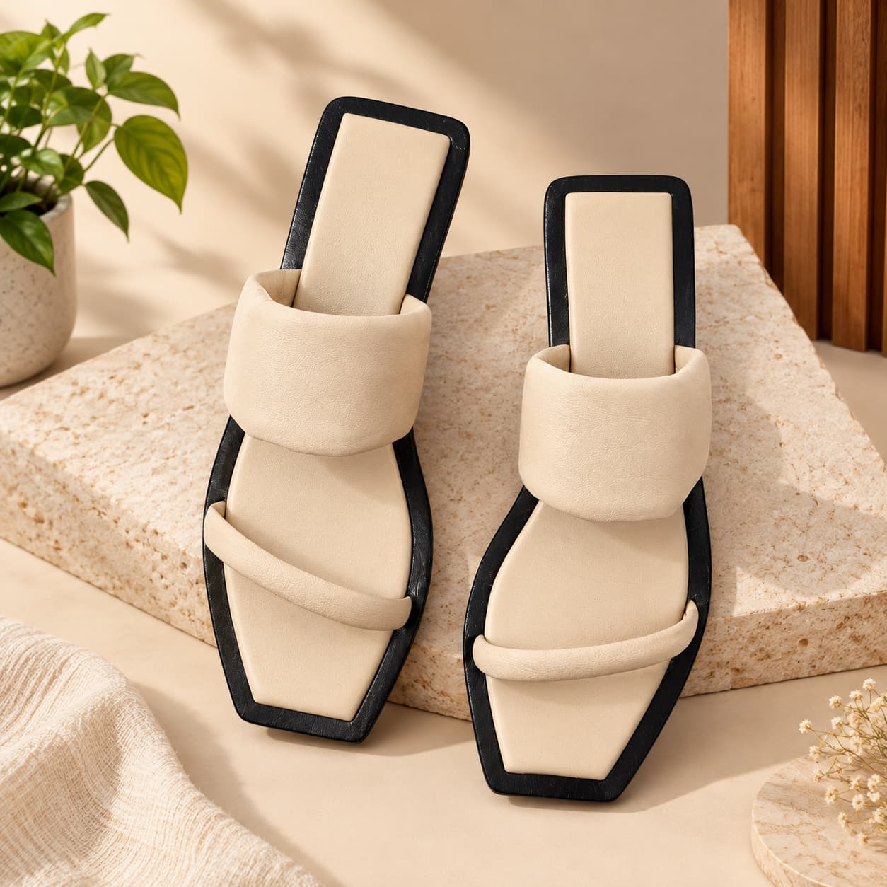 Ladies leather footwear